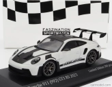 Minichamps Porsche 911 992 Gt3 Rs Coupe 2023 - Silver Wheels 1:43 Bílá