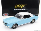 Motor-max Ford usa Mustang Convertible Spider 1967 - 007 James Bond - Thunderball - Operazione Tuono 1:18 Světle Modrá Bílá