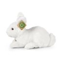Biely plyšový králik ležiaci, 23 cm, ECO-FRIENDLY