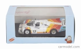 Spark-model Porsche 956 2.6l Twin Turbo Team Porsche Kremer Racing N 17 24h Le Mans 1984 Tiff Needell - David Sutherland - Rusty French 1:64 Bílá Červená Žlutá