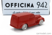 Officina-942 Fiat 500c Van Furgoncino 1949 1:76 Červená
