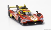 Bburago Ferrari 499p 3.0l Turbo V6 Team Ferrari Af Corse N 50 Winner 24h Le Mans 2024 Antonio Fuoco – Miguel Molina – Nicklas Nielsen 1:18 Red