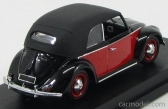 Rio-models Volkswagen Beetle Cabriolet Uzavretý Karmann 1949 1:43 Červená čierna