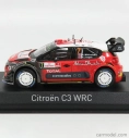 Norev Citroen C3 Wrc Abu Dhabi N 7 Rally Pologne 2017 A.mikkelsen - A.jaeger 1:43 Červená Biela Čierna