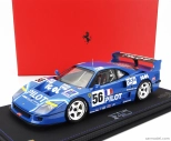 Bbr-models Ferrari F40 Lm 3.5l Turbo V8 Team Pilot Pen Racing N 56 24h Le Mans 1996 Michel Ferte - Olivier Thevenin - Nicolas Leboissetier - Con Vetrina - S vitrínou 1:18 Blue