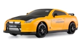 RC auto Drift Sport Car Nissan GT-R, žlutá
