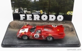 Najlepšie modely Alfa romeo Diorama - 33/2 Long Tail Team Autodelta N 41 24h Le Mans 1968 Nino Vaccarella 1:43 Červená Biela