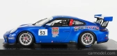 Spark-model Porsche 911 991 N 53 Porsche Carrera Cup France Champion 2018 A.guven 1:43 Blue