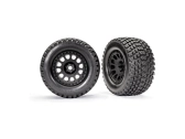 Kolesá Traxxas 4,3/5,7", čierny disk XRT Race, pneumatiky Gravix (pár)