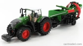 Bburago Fendt Vario 1050 Tractor With Cultivator Trailer 2016 1:50 Zelená Šedá Červená