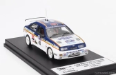 Trofeu Ford england Sierra Rs Cosworth N 42 Rally Rac Lombard 1986 Phil Collins - Bryan Thomas 1:43 Modrá biela