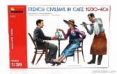Miniart Figúrky Francúzski civilisti v kaviarni 1930-40s 1:35 /