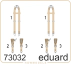 Ed73032  Seatbelts Luftwafe WWII bombers SUPER FABRIC 1/72