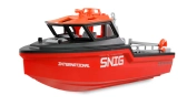 RC záchranný čln Snig brushless RTR, čierno-červená