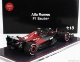 Nzg Alfa romeo F1  C43 Team Stake N 24 Australian Gp 2023 Zhou Guanyu - Con Vetrina - With Showcase 1:18 Černá Červená
