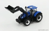 Bburago New holland T7.315 Tractor With Front Loader Scraper 2018 1:50 Blue