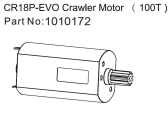 HBP240312 - (1010172) 130 Crawler Motor (100T) - EVO 1:18