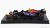 Bburago Red bull F1  Rb19 Team Oracle Red Bull Racing N 11 3rd Las Vegas Usa Gp 2023 Sergio Perez - With Pilot And Showcase 1:43 Fialová Žlutá Červená