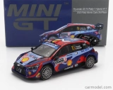 Mini-gt Hyundai I20 N Rally1 Team Shell Mobis Wrt N 11 3rd Rally Montecarlo 2023 Thierry Neuville - Martijn Wydaeghe 1:64 2 Tóny Modré Červené