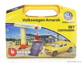 Bburago Accessories Diorama – Set Build Construction – Set Costruzioni – With Volkswagen Amarok Pick-up 2019 1:43 žltá