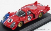 Best-model Alfa romeo 33.2 Lm N 15 Test 24h Le Mans 1969 Pilette - Slotemaker 1:43 Červená Modrá