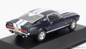Edicola Ford usa Mustang Shelby Gt500 Coupe 1967 - Con Vetrina - With Showcase 1:43 Modrá Bílá