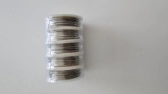 Cín na spájkovanie, 1 mm, 10 g, Sn 99,3, Cu 0,7, 5 cievok