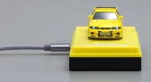 Kyosho Accessories Basetta Ricarica Lighting Motn Led Base System - Car Not Included 1:64 Black
