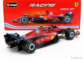 Bburago Ferrari F1  Sf-24 Team Scuderia Ferrari N 55 5th Miami Gp 2024 Carlos Sainz 1:18 Červená Černá Světle Modrá