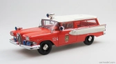 Esval model Edsel Roundup Sw Station Wagon Police 1958 1:43 Červená Bílá