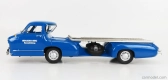 Werk83 Mercedes Benz Truck Racing Car Transporter Rennabteilung 1955 1:18 Modrá