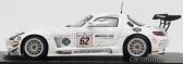 Iskrový model Mercedes benz Sls Amg Gt3 Team Fortec Motorsport N 62 24h Spa 2013 O.webb - K.wendlinger - A.brundle 1:43 White