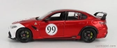 Bburago Alfa romeo Giulia Gtam N 99 Racing 2020 1:18 Alfa Červená Bílá