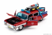 Jada Cadillac Series-62 Ecto-1 Ghostbusters Transformers 1984 1:24 Červená