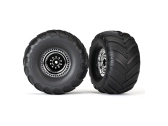 Traxxas kolo 3.0/2.0", disk chrom, pneu Terra Groove (2)