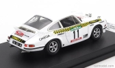 Trofeu Porsche 911 Carrera Rs (nočná verzia) N 11 Rally Portugal 1976 Antonio Borges - Joao Anjos 1:43 Biela