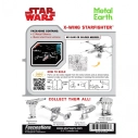 Oceľová stavebnica Star Wars X-Wing Fighter
