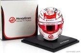 Spark-model Bell helmet F1  Casco Helmet Haas Vf-23 Team Moneygram Haas N 20 Singapore Gp 2023 Kevin Magnussen 1:5 Bílá Červená