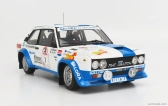 Kyosho Fiat 131 Abarth N 1 Winner Rally 1000 Lakes 1980 1:18, bílomodrá