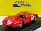 Art-model Ferrari 750 Monza Spider 3.0l Ch.0496m N 26 12h Sebring 1955 A.de Portago - U.maglioli 1:43 Červená