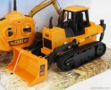 Re-el toys Case-ih Titan Ruspa Cingolata Tractor 2013 1:24 Žlutá Černá