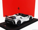 Bbr-models Ferrari Sf90 Xx Stradale Spider 2024 - Con Vetrina - With Showcase 1:18 Argento Nurburgring - Stříbrná Modrá Černá