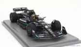 Spark-model Mercedes gp F1 W14 Team Mercedes-amg Petronas Formula One N 47 Tires Test Spain Gp 2023 Mick Schumacher 1:43 Matt Black