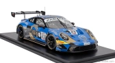 Spark-model Porsche 911 992 Gt3 R 4.2l Team Phantom Global Racing N 23 24h Spa 2024 Jaxon Evans - Joel Eriksson - Thomas Preining 1:18 Blue
