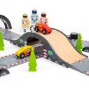 Bigjigs Rail Dřevěná autodráha závodní den - poškozený obal
