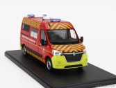 Eligor Renault Master Van Vsav Sdis 35 Vehicule De Secours Et D'assistance Aux Victimes Sapeurs Pompiers 2019 1:43 Červeno-žltá