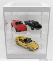 Triple9 Vetrina display box Rotary Base - Lungh.lenght Cm 33.5 X Largh.width Cm 33.5 X Alt.height Cm 43.5 - Luci Funzionanti Led - Base Bianca 1:18 Bílá