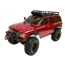 RC auto DF-4S Crawler 2023, metalická červená