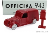 Officina-942 Fiat 508 C/1100 Van Furgone Viberti Regie Poste 1938 1:76 Red