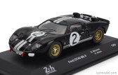 Edicola Ford usa Gt40 Mkii 7.0l V8 Team Shelby American Inc. N 2 Winner 24h Le Mans 1966 Bruce Mclaren - Chris Amon 1:43 Černá Bílá
